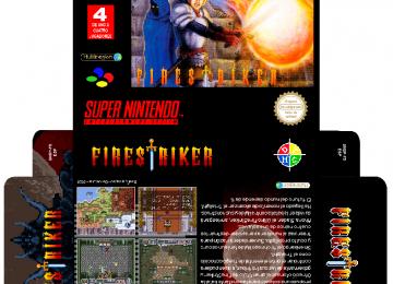 FIRESTRIKER SNES CAJA BOX PLANTILLA RETRO