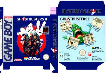 GHOSTBUSTERS 2 PAL ESP CAJA CAZAFANTASMAS BOX PLANTILLA GAME BOY 