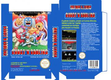 GHOST'N GOBLINS PAL ESPAÑA NES CAJA BOX RETRO REPRO