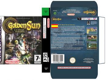 GOLDEN SUN 2 CAJA RETRO BOX REPRO GAME BOY ADVANCE 