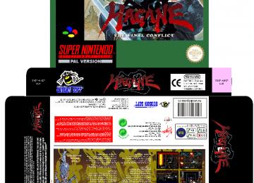 HAGANE SNES SUPER NINTENDO CAJA PLANTILLA RETRO BOX REPRO