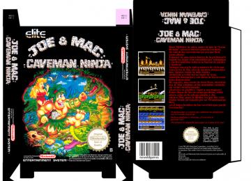 JOE & MAC CAVEMAN NINJA JOEMAC NES NINTENDO CAJA BOX PORTRAIT BOX RETRO REPRO