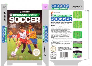 KONAMI HYPER SOCCER PAL ESPAÑA RETRO BOX PLANTILLA NES