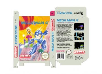 MEGA MAN 4 CUSTOM PAL ESP CAJA BOX TRADUCIDA ESPAÑOLIZADA