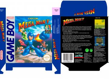 MEGA MAN 5 GAME BOY PAL EUR ESP CAJA BOX