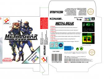 METAL GEAR PAL CAJA BOX GAME BOY