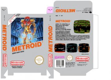 METROID PAL ESPAÑA NES 8 BIT CAJA RETRO REPRO BOX