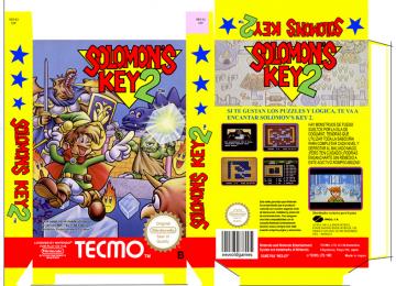 SOLOMON'S KEY 2 PAL ESPAÑA ESP RETRO CAJA CUSTOM REPRO NINTENDO