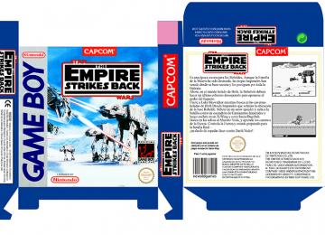 STAR WARS EMPIRE STRIKES BACK PAL ESPAÑA GAME BOY GB CAJA BOX PORTRAIT RETRO REPRO NO ORIGINAL 
