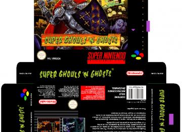 SUPER GHOUL'S N GHOSTS PAL ESP CAJA BOX SNES