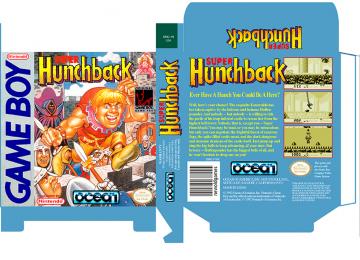 SUPER HUNCHBACK GAME BOY CAJA BOX PLANTILLA USA