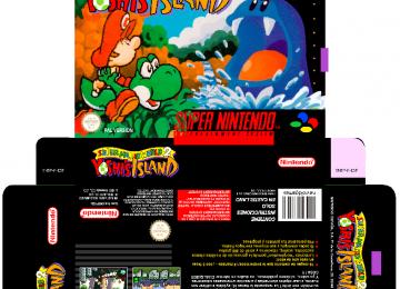 SUEPR MARIO WORLD 2 CAJA BOX PLANTILLA SNES