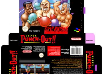 SUPER PUNCH OUT SNES SUPER NINTENDO CAJA BOX PORTRAI RETRO REPRO BOX