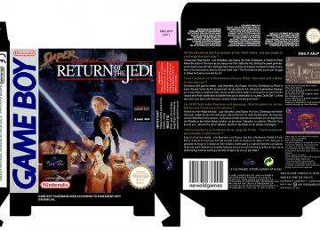 SUPER STAR WARS RETURN OF THE JEDI CAJA BOX PORTRAIT RETRO REPRO NINTENDO NEWOLDGAMES