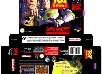 TOY STORY PAL ESPAÑA SNES CAJA BOX PORTRAIT 