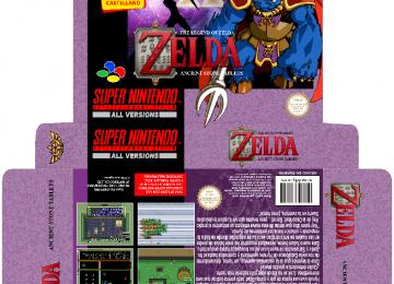 ZELDA ANCIENT STONE TABLES BROADCAST SATELLAVIEW BOX CAJA PLANTILLA SNES 