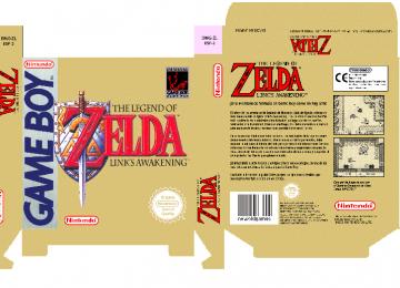 ZELDA LINK'S AWAKENING GAME BOY CAJA BOX PAL ESPAÑA