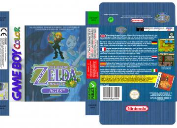 ZELDA ORACLE OF AGES PAL EUR ESP GAME BOY CAJA BOX