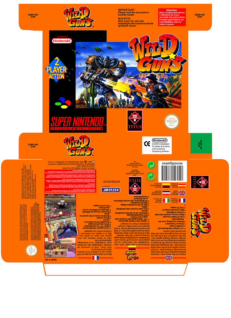 WILD GUNS CAJA PAL EUR ESP SNES