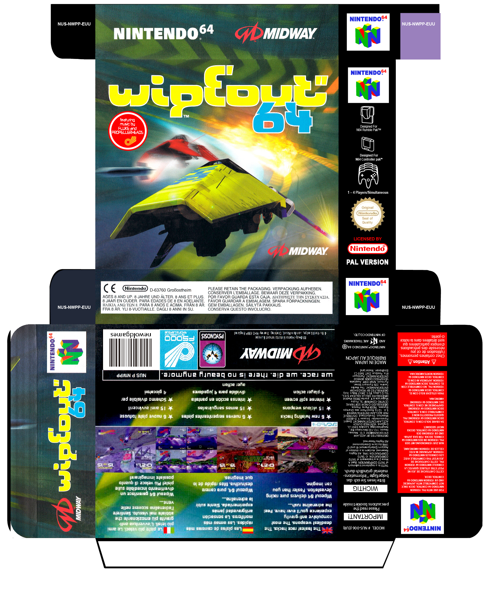 WIPEOUT N64 CAJA BOX